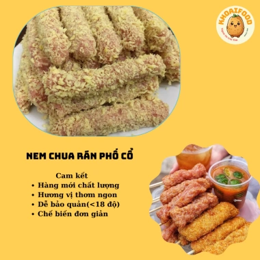 Nem chua rán Hà Nội giá rẻ - 20 chiếc 600gr, ăn vặt ngon số 1 phố cổ, nem rán giòn tan chỉ 49k