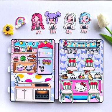 Ngôi nhà búp bê 4 cô bé Melody Kuromi Cinamoroll Kitty - Giá ưu đãi 150.000đ 7