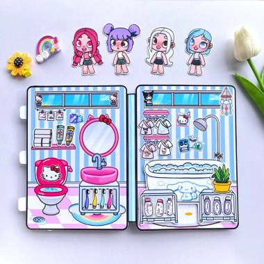 Ngôi nhà búp bê 4 cô bé Melody Kuromi Cinamoroll Kitty - Giá ưu đãi 150.000đ 8