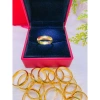 Nhẫn trơn 2 chỉ mạ vàng 24 xi cao cấp mẫu mới siêu bền màu nhẫn có khắc 4 số 9 2