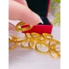 Nhẫn trơn 2 chỉ mạ vàng 24 xi cao cấp mẫu mới siêu bền màu nhẫn có khắc 4 số 9 3