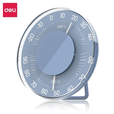 Nhiệt ẩm kế cơ học Deli - Nhiệt kế phòng Thermometer dùng để đo độ ẩm và nhiệt độ Không cần dùng pin