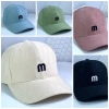 Nón kết lưỡi trai nhung mịn thêu chữ thời trang - Mũ kết thời trang nam nữ
