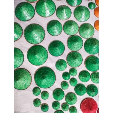 Nón Lá Trắng Trang Trí Decor Lễ Hội Tết - Size 4-8.5cm Giá Cực Sỉ 7.000đ 5