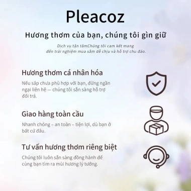 Nước Hoa Khô Nữ PLEACOZ Tự Nhiên Không Cồn Tiện Lợi Du Lịch Giảm 130k