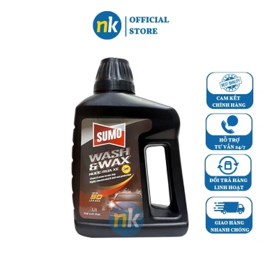 Nước rửa xe Sumo Wash & Wax 1L - Siêu sạch, sáng bóng, bọt tuyết, 77.000₫
