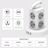 Ổ Cắm Điện Đa Năng UPGEN TOWER Dạng Tháp Chịu Tải Lớn, Tích Hợp USB Sạc Nhanh, An Toàn Chống Cháy 6