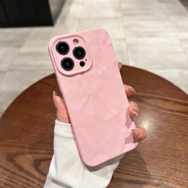 Ốp Bảo Vệ Mờ Xếp Ly Cảm Giác Cao Cấp Đơn Giản Thích Hợp Cho iPhone15 / 15ProMax / 14 / 13 Mới Bao Gồm Tất Cả Chống Sốc 7