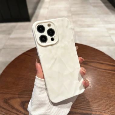 Ốp Bảo Vệ Mờ Xếp Ly Cảm Giác Cao Cấp Đơn Giản Thích Hợp Cho iPhone15 / 15ProMax / 14 / 13 Mới Bao Gồm Tất Cả Chống Sốc 10