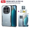 Ốp điện thoại di động chống rơi 3in1 Redmi Note 15 Pro 4G cho Redmi Note 15 Pro 5G Note15 Pro Plus Phim kính cường lực + Phim ống kính