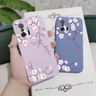 Ốp Điện Thoại Hoa Mai Cho Xiaomi Mi 15T 14T 13T 12T 11T Pro 15 12 11 Lite 5G Vỏ Silicon