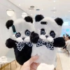 Ốp điện thoại hoạt hình gấu trúc sang trọng Vỏ chống sốc dễ thương Thích hợp cho iPhone 11 12 13 14 15 16 Pro Max