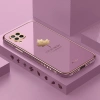 Ốp điện thoại Silicon TPU mạ họa tiết lá phong dây đeo cho Samsung A12 A22 - Bảo vệ tối đa 2