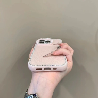 Ốp điện thoại tai mèo lấp lánh kim cương cho iPhone 13 15 Pro Max, chống sốc, chống rơi, vỏ cứng 128k 6
