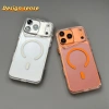 Ốp lưng acrylic trong suốt cam cho iPhone Air 17 Pro Max - Bảo vệ siêu bền mỏng nhẹ