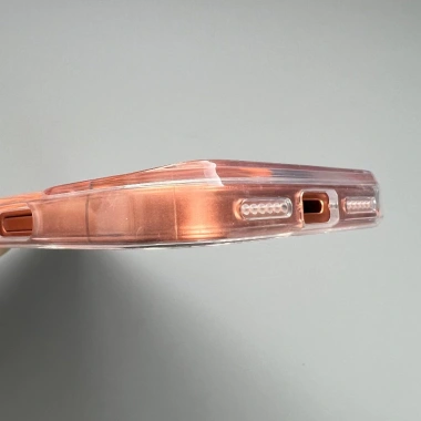 Ốp lưng acrylic trong suốt cam cho iPhone Air 17 Pro Max - Bảo vệ siêu bền mỏng nhẹ