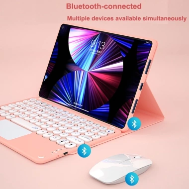 Ốp lưng có bàn phím cảm ứng cho máy tính bảng Tecno Megapad 11 2.025 11 Inch T1.101 Bàn phím từ tính có thể tháo rời O Bàn phím đánh thức giấc ngủ với chuột Bluetooth cho Tecno Megapad 11 2.025