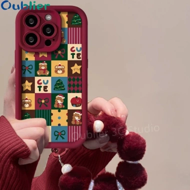 Ốp Lưng Điện Thoại OPPO A6 A6X A6T A5i A5 Pro A5X 4G 5G Vỏ Thiết Kế Mới Hoạt Hình Dễ Thương Giáng Sinh Silicon Chống Sốc Bảo Vệ Ống Kính Mềm Có Vòng Tay 2.026 5