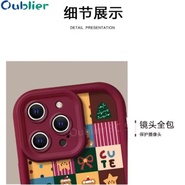 Ốp Lưng Điện Thoại OPPO A6 A6X A6T A5i A5 Pro A5X 4G 5G Vỏ Thiết Kế Mới Hoạt Hình Dễ Thương Giáng Sinh Silicon Chống Sốc Bảo Vệ Ống Kính Mềm Có Vòng Tay 2.026 9
