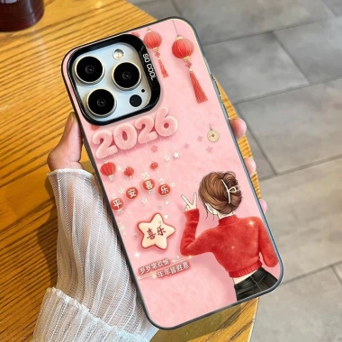 Ốp Lưng Girl Lantern Pink Series cho iPhone 17 Pro Max, 16, 13 Pro Max, 12, 11 XR - Chống Sốc, Tinh Tế, Giá Ưu Đãi
