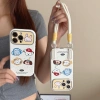 Ốp lưng iPhone 11‑15 Graffiti hoạt hình cửa sổ lớn, chống sốc, bảo vệ camera - Động vật dễ thương 2