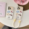 Ốp lưng iPhone 11‑15 Graffiti hoạt hình cửa sổ lớn, chống sốc, bảo vệ camera - Động vật dễ thương 5