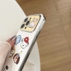 Ốp lưng iPhone 11‑15 Graffiti hoạt hình cửa sổ lớn, chống sốc, bảo vệ camera - Động vật dễ thương 6