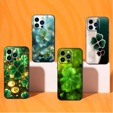 Ốp lưng iPhone 13/13 Pro/13 Pro Max/13 Mini in hình cỏ bốn lá may mắn - Giá 29.900 VND 3