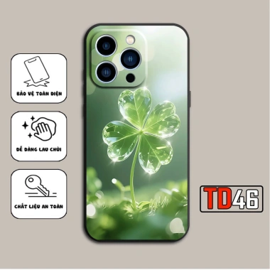 Ốp lưng iPhone 13/13 Pro/13 Pro Max/13 Mini in hình cỏ bốn lá may mắn - Giá 29.900 VND 8