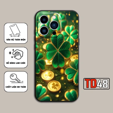 Ốp lưng iPhone 13/13 Pro/13 Pro Max/13 Mini in hình cỏ bốn lá may mắn - Giá 29.900 VND 10