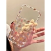 Ốp Lưng iPhone 13‑15‑17 Pro Max Ins Bunny Plush – Vỏ Cứng Chống Sốc, Bảo Vệ Camera