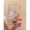 Ốp Lưng iPhone 13‑15‑17 Pro Max Ins Bunny Plush – Vỏ Cứng Chống Sốc, Bảo Vệ Camera 2