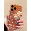 Ốp Lưng iPhone 13‑15‑17 Pro Max Ins Bunny Plush – Vỏ Cứng Chống Sốc, Bảo Vệ Camera 3