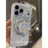 Ốp Lưng iPhone 15/14 Túyết Hoạt Hình Cứng Dễ Thương Lấp Lánh Trong Suốt