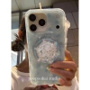 Ốp Lưng iPhone 15/14 Túyết Hoạt Hình Cứng Dễ Thương Lấp Lánh Trong Suốt 2