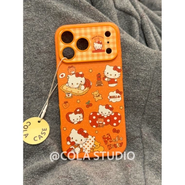 Ốp Lưng iPhone 17/16/15/14 Pro Max Full Cover Da Mềm Cam Dễ Thương Nhân Vật Hoạt Hình Bảo Vệ Bé Gái Nữ - Giá chỉ 118.700₫