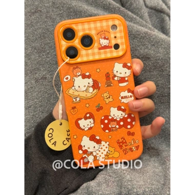 Ốp Lưng iPhone 17/16/15/14 Pro Max Full Cover Da Mềm Cam Dễ Thương Nhân Vật Hoạt Hình Bảo Vệ Bé Gái Nữ - Giá chỉ 118.700₫