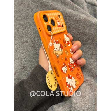 Ốp Lưng iPhone 17/16/15/14 Pro Max Full Cover Da Mềm Cam Dễ Thương Nhân Vật Hoạt Hình Bảo Vệ Bé Gái Nữ - Giá chỉ 118.700₫