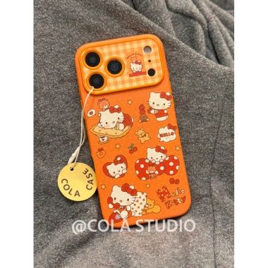 Ốp Lưng iPhone 17/16/15/14 Pro Max Full Cover Da Mềm Cam Dễ Thương Nhân Vật Hoạt Hình Bảo Vệ Bé Gái Nữ - Giá chỉ 118.700₫