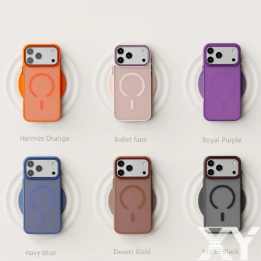 Ốp lưng iPhone Chống sốc và chống bám vân tay hỗ trợ sạc từ tính bảo vệ toàn diện cho iPhone 17Air 16 15 14 13 Pro Max 6