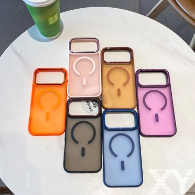 Ốp lưng iPhone Chống sốc và chống bám vân tay hỗ trợ sạc từ tính bảo vệ toàn diện cho iPhone 17Air 16 15 14 13 Pro Max 9