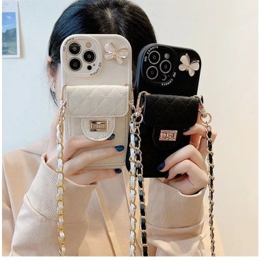 Ốp Lưng iPhone Da Có Dây Đeo Chéo - Giảm 19.000đ - Có IP 17 - Dành Cho iPhone 7-15 Pro Max - Giá 130k 2
