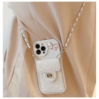 Ốp Lưng iPhone Da Có Dây Đeo Chéo - Giảm 19.000đ - Có IP 17 - Dành Cho iPhone 7-15 Pro Max - Giá 130k 3