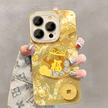 Ốp Lưng Lông Vũ Phản Quang Hình 3D Túi Tiền Giảm Giá Cực Sốc Chỉ 47.000đ 3