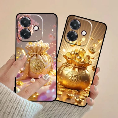 Ốp lưng Oppo A3, A3x, A5 Pro hình túi tiền tài lộc – Giá 29.900đ, bảo vệ & may mắn