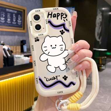 Ốp Lưng OPPO A36 A76 A96 Case Mèo Nhỏ và Dây Lanyard - Giá chỉ 44.600₫, giảm tới 9.366₫