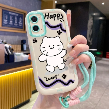 Ốp Lưng OPPO A36 A76 A96 Case Mèo Nhỏ và Dây Lanyard - Giá chỉ 44.600₫, giảm tới 9.366₫
