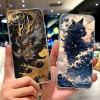 Ốp lưng Oppo Reno 4Z 5G CPH2.065 Thẩm Mỹ Mèo Dễ Thương Thời Trang Hoa Sơn Ốp lưng Oppo Reno4 Z 5G 3
