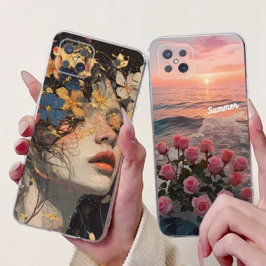 Ốp lưng Oppo Reno 4Z 5G CPH2.065 Thẩm Mỹ Mèo Dễ Thương Thời Trang Hoa Sơn Ốp lưng Oppo Reno4 Z 5G