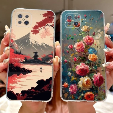 Ốp lưng Oppo Reno 4Z 5G CPH2.065 Thẩm Mỹ Mèo Dễ Thương Thời Trang Hoa Sơn Ốp lưng Oppo Reno4 Z 5G